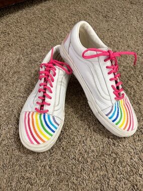 Rainbow Skool Vans
